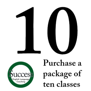 Begin: Schedule a Package of 10 classes with Mr. Bell